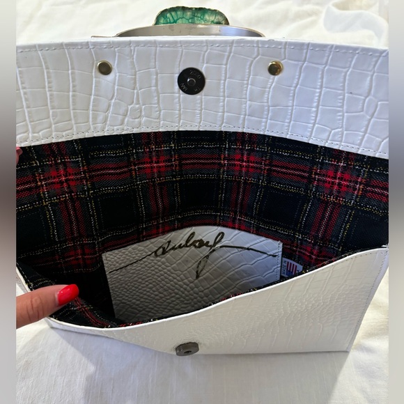 Real croc/ agate stone bracelet clutch - Picture 5 of 5